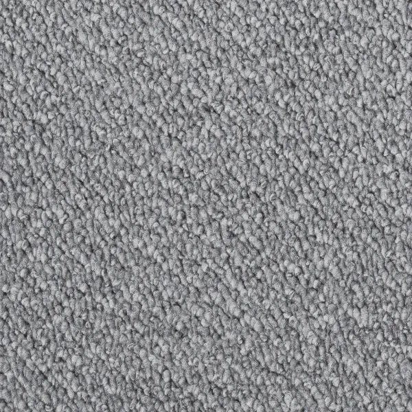 Rechteckige Draufsicht vom Vorwerk Telma Teppichboden in hellgrau – stilvoller Teppichboden für helle Wohnräume